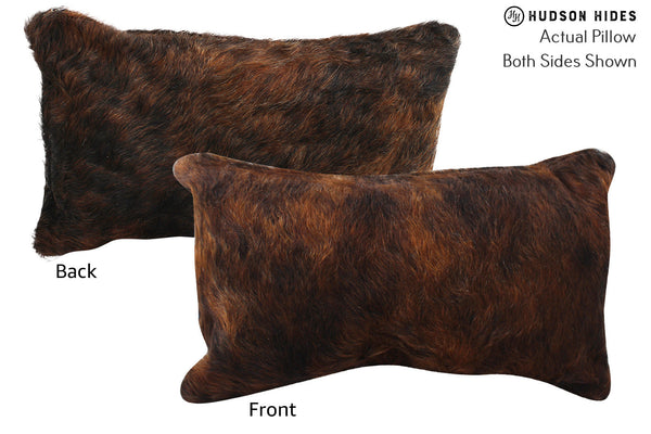 Dark Brindle Cowhide Pillow #72713