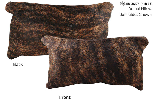 Dark Brindle Cowhide Pillow #72743