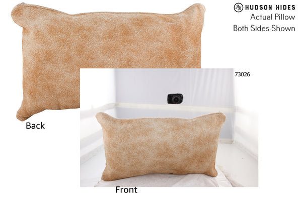 Beige Cowhide Pillow #73026