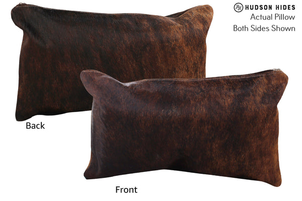 Dark Brindle Cowhide Pillow #73031