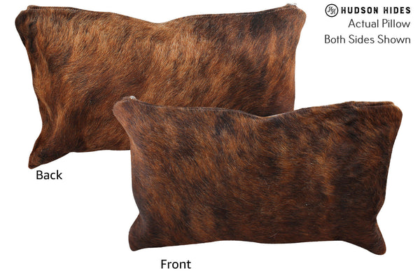 Dark Brindle Cowhide Pillow #73047