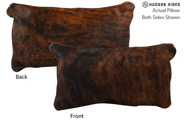 Dark Brindle Cowhide Pillow #73131
