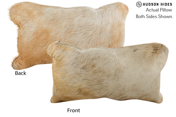 Beige Cowhide Pillow #73306