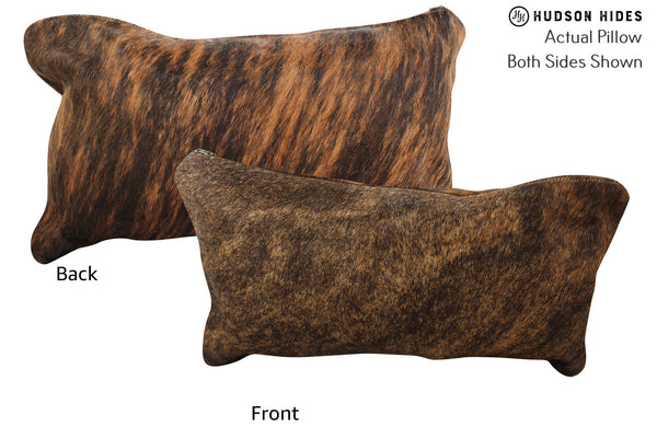 Dark Brindle Cowhide Pillow #73492