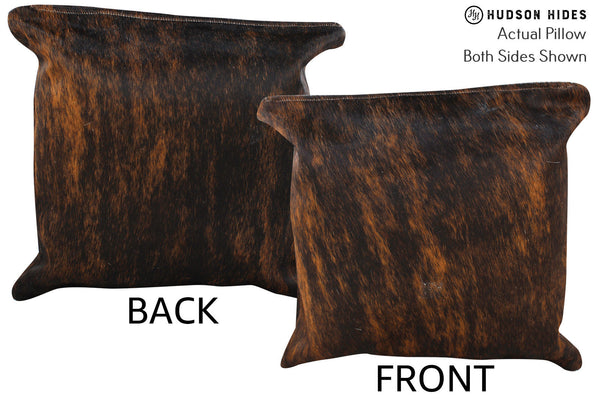 Dark Brindle Cowhide Pillow #74126