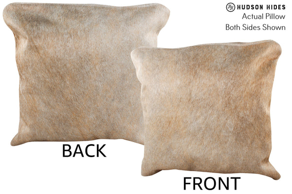 Beige Cowhide Pillow #74177