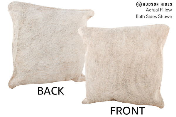Beige Cowhide Pillow #74424