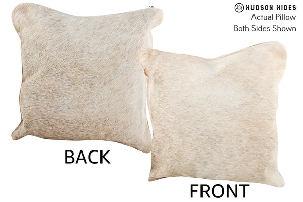 Beige Cowhide Pillow #74544