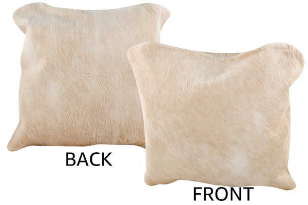 Beige Cowhide Pillow #74556
