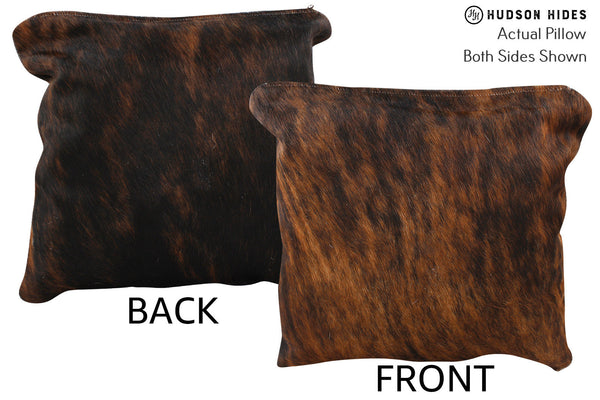 Dark Brindle Cowhide Pillow #74580