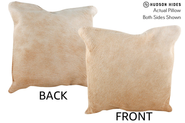 Beige Cowhide Pillow #74585