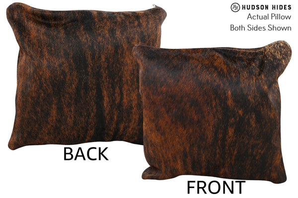 Dark Brindle Cowhide Pillow #74691
