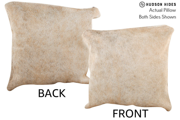 Beige Cowhide Pillow #74765
