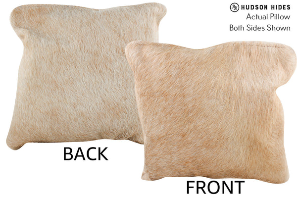 Beige Cowhide Pillow #74919