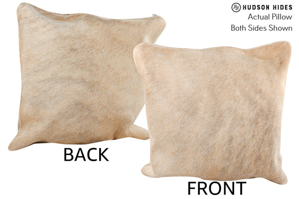 Beige Cowhide Pillow #74923