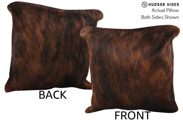 Dark Brindle Cowhide Pillow #75159