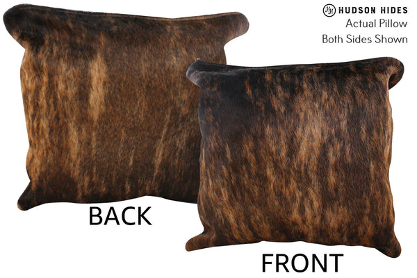 Dark Brindle Cowhide Pillow #75942