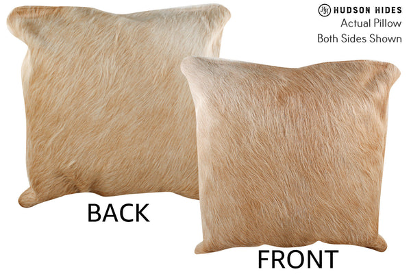 Beige Cowhide Pillow #76345