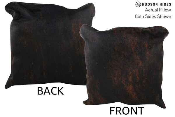 Dark Brindle Cowhide Pillow #76821