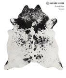 Salt and Pepper Black Cowhide Rug #81181