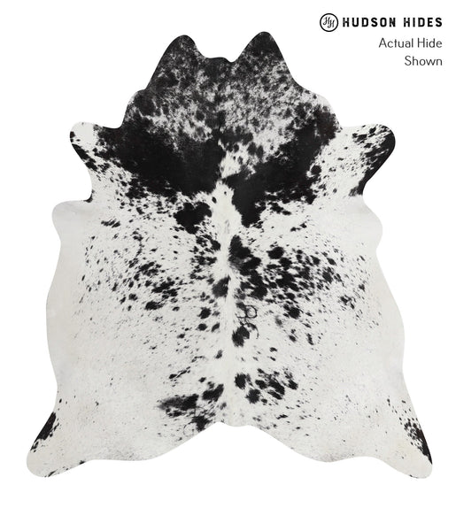 Salt and Pepper Black Cowhide Rug #81181