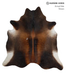Brown with Red Cowhide Rug #81209