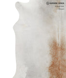 Grey with Beige Cowhide Rug #81227