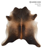 Brown with Red Cowhide Rug #81237