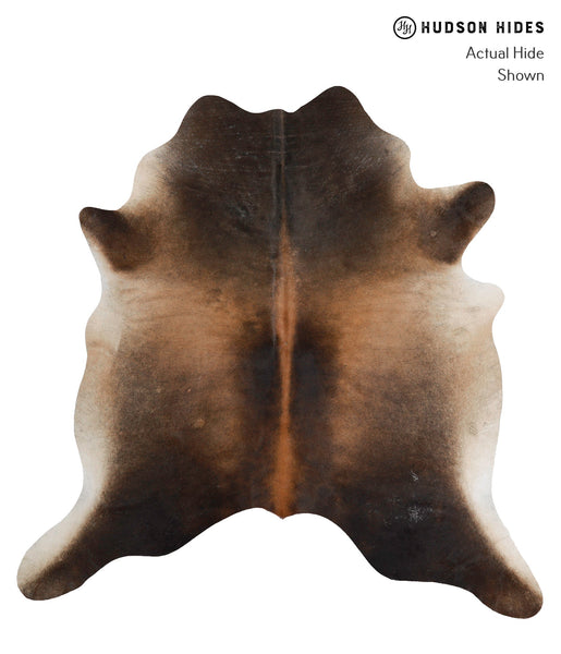 Brown with Red Cowhide Rug #81237