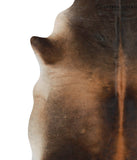 Brown with Red Cowhide Rug #81237