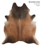 Brown with Red Cowhide Rug #81248