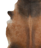 Brown with Red Cowhide Rug #81248