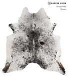 Salt and Pepper Black Cowhide Rug #81336