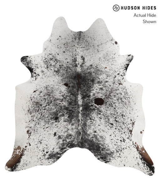 Salt and Pepper Black Cowhide Rug #81336
