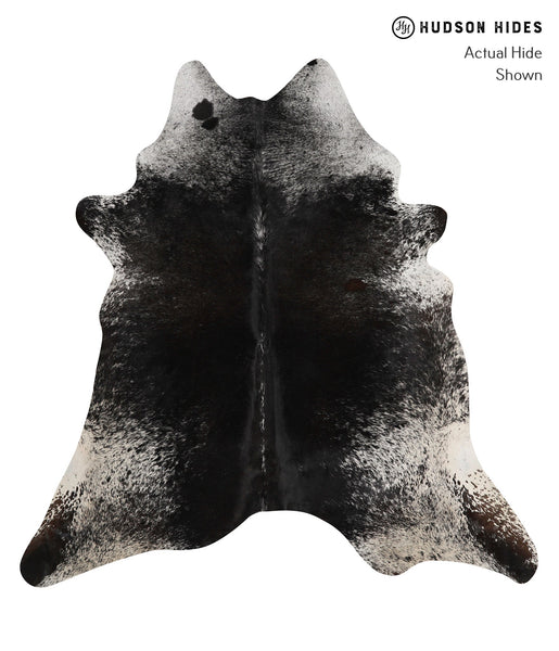 Salt and Pepper Black Cowhide Rug #81338