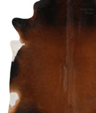 Brown with Red Cowhide Rug #81350