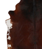Brown with Red Cowhide Rug #81376