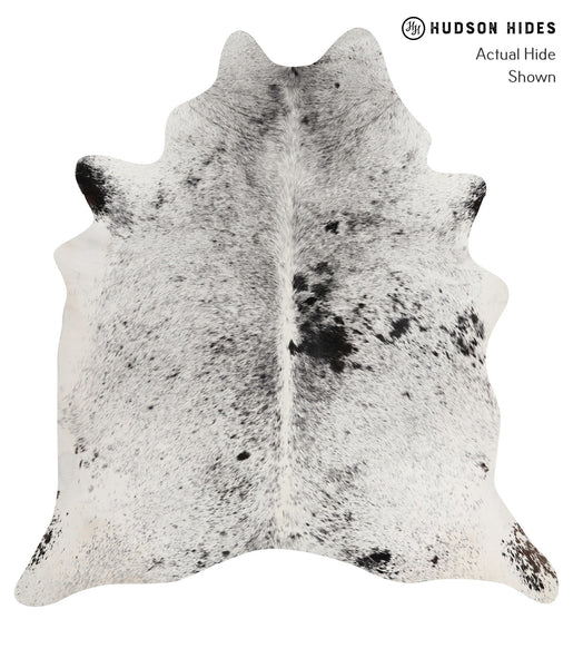 Salt and Pepper Black Cowhide Rug #81437