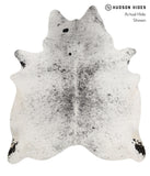 Salt and Pepper Black Cowhide Rug #81447