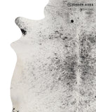 Salt and Pepper Black Cowhide Rug #81447
