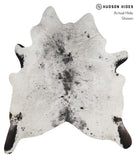 Salt and Pepper Black Cowhide Rug #81463