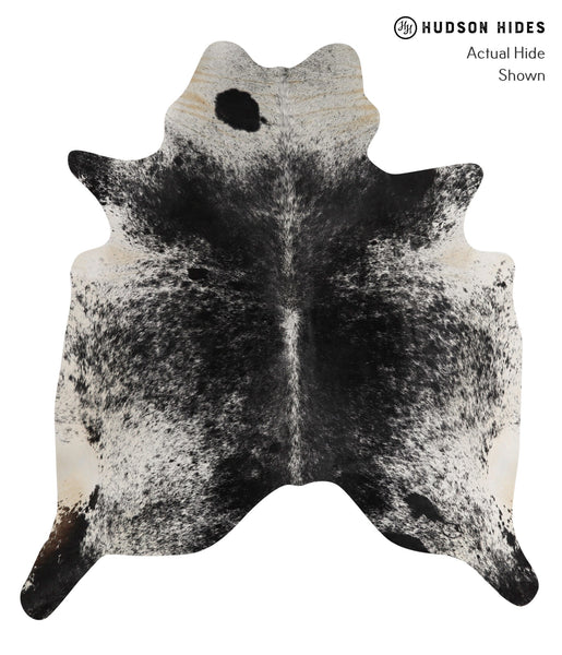Salt and Pepper Black Cowhide Rug #81481