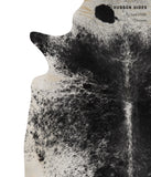 Salt and Pepper Black Cowhide Rug #81481