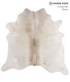 Grey with Beige Cowhide Rug #81491