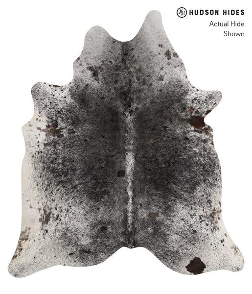 Salt and Pepper Black Cowhide Rug #81508