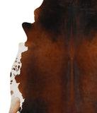 Brown with Red Cowhide Rug #81542
