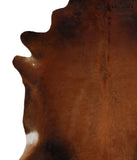 Brown with Red Cowhide Rug #81548