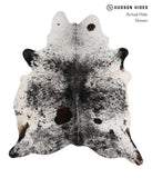 Salt and Pepper Black Cowhide Rug #81581