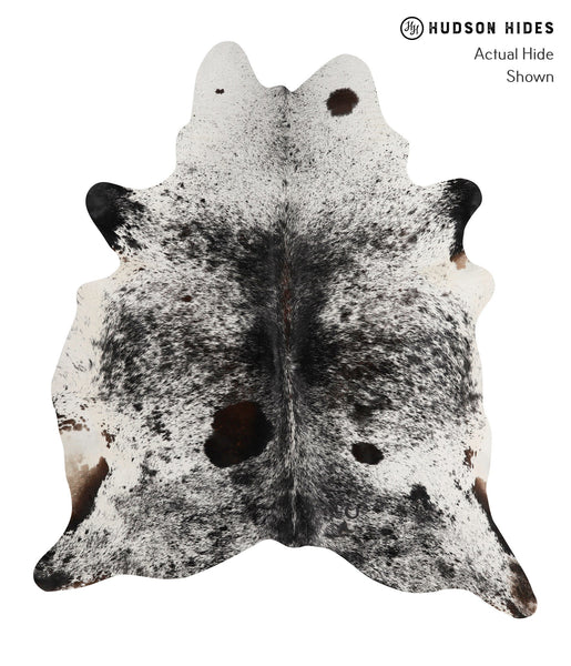 Salt and Pepper Black Cowhide Rug #81581