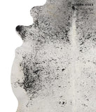 Salt and Pepper Black Cowhide Rug #81591